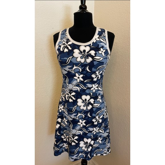 Chesley Vintage 90's/Y2K Hawaiian Print Sleeveless Cotton Dress - Sz L - Picture 1 of 15